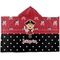 Girl's Pirate & Dots Hooded towel