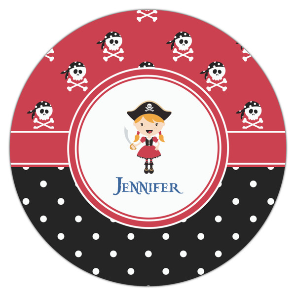 Girl's Pirate & Dots Icing Circle - Large - Single