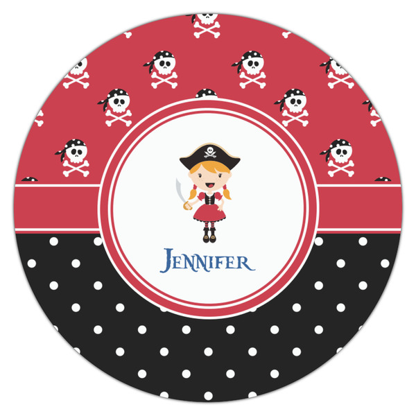 Girl's Pirate & Dots Icing Circle - Medium - Single