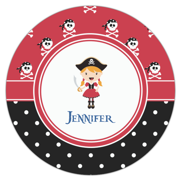 Girl's Pirate & Dots Icing Circle - Small - Single