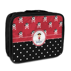 Girl's Pirate & Dots Insulated Lunch Bag (Personalized)
