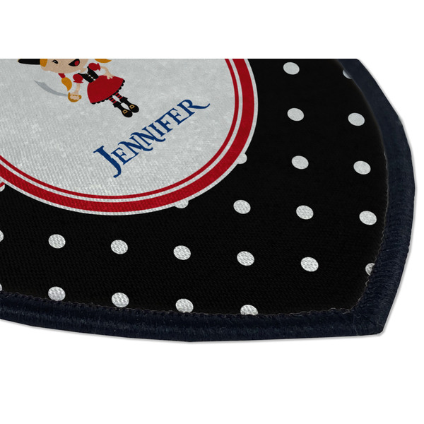 Girl's Pirate & Dots Iron on Shield 3 Detail