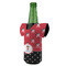 Girl's Pirate & Dots Jersey Bottle Cooler - ANGLE (on bottle)