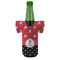 Girl's Pirate & Dots Jersey Bottle Cooler - FRONT (on bottle)