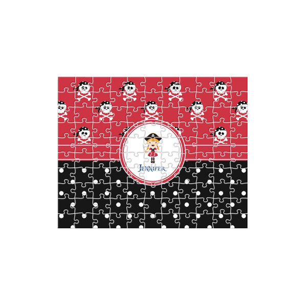 Custom Girl's Pirate & Dots 110 pc Jigsaw Puzzle (Personalized)