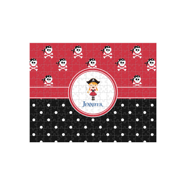 Custom Girl's Pirate & Dots 252 pc Jigsaw Puzzle (Personalized)