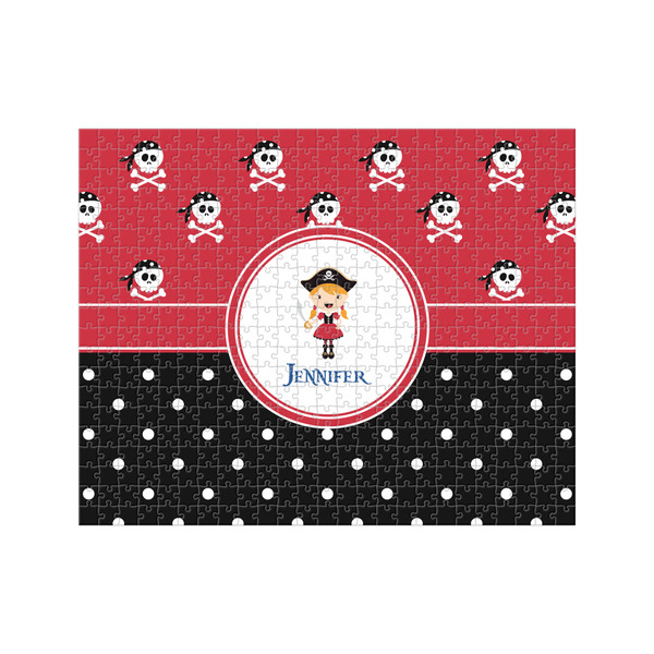 Custom Girl's Pirate & Dots 500 pc Jigsaw Puzzle (Personalized)