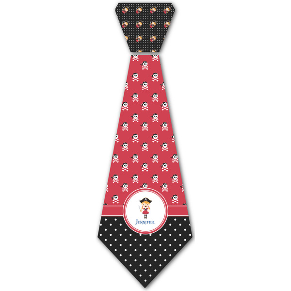 Custom Girl's Pirate & Dots Iron On Tie - 4 Sizes w/ Name or Text