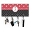 Girl's Pirate & Dots Key Hanger w/ 4 Hooks & Keys