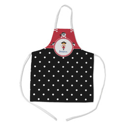 Girl's Pirate & Dots Kid's Apron - Medium (Personalized)