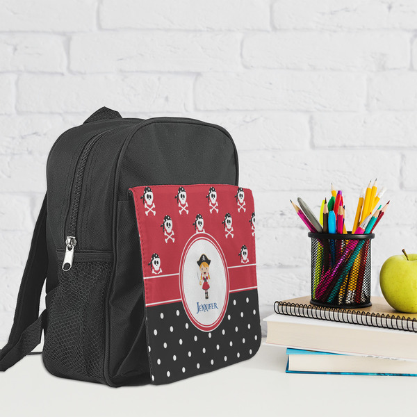 Girl's Pirate & Dots Kid's Backpack - Lifestyle