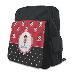 Girl's Pirate & Dots Preschool Backpack (Personalized)