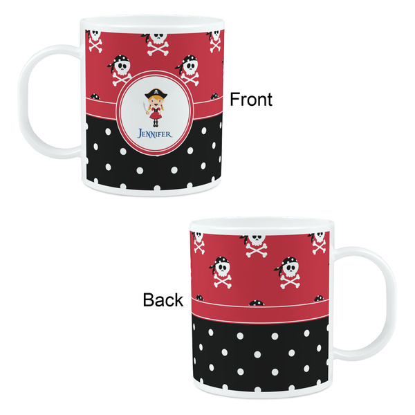 Girl's Pirate & Dots Kid's Mug - Apvl