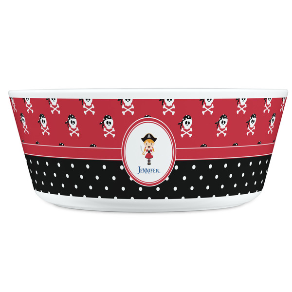 Girl's Pirate & Dots Kids Bowls - FRONT