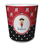 Girl's Pirate & Dots Plastic Tumbler 6oz (Personalized)