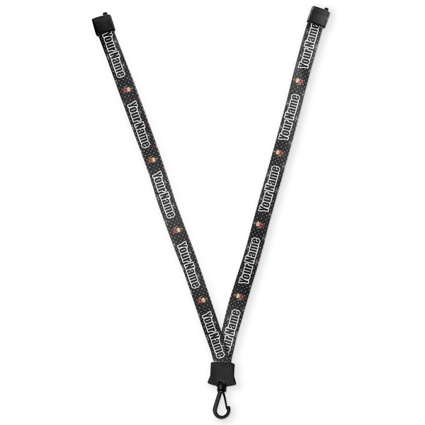 Custom Girl's Pirate & Dots Lanyard (Personalized)