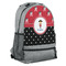 Girl's Pirate & Dots Large Backpack - Gray - Angled View