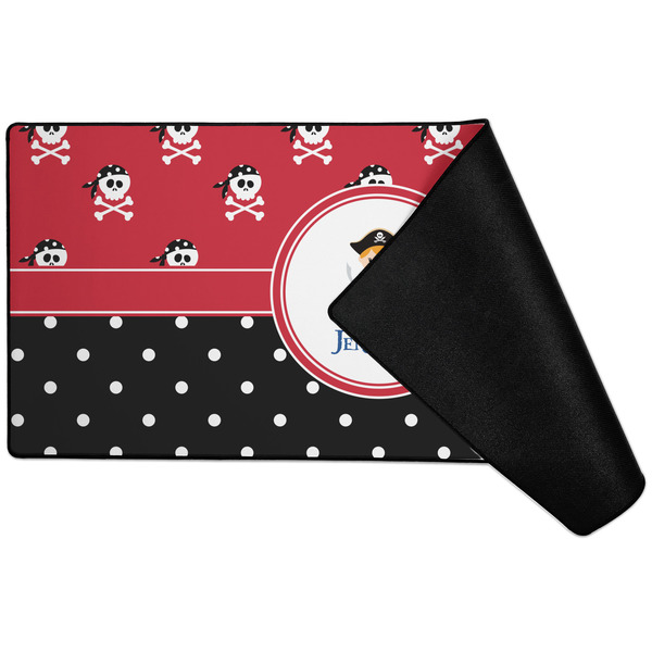 Girl's Pirate & Dots Large Gaming Mats - FRONT W/ FOLD