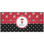 Girl's Pirate & Dots 3XL Gaming Mouse Pad - 35" x 16" (Personalized)