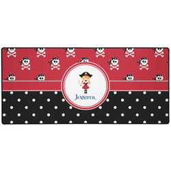 Girl's Pirate & Dots Gaming Mouse Pad (Personalized)