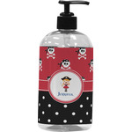 Girl's Pirate & Dots Plastic Soap / Lotion Dispenser (Personalized)