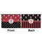 Girl's Pirate & Dots Large Zipper Pouch Approval (Front and Back)