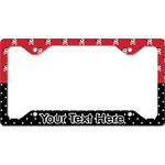 Girl's Pirate & Dots License Plate Frame - Style C (Personalized)