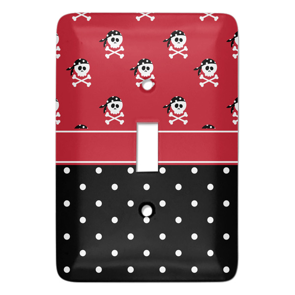 Custom Girl's Pirate & Dots Light Switch Cover
