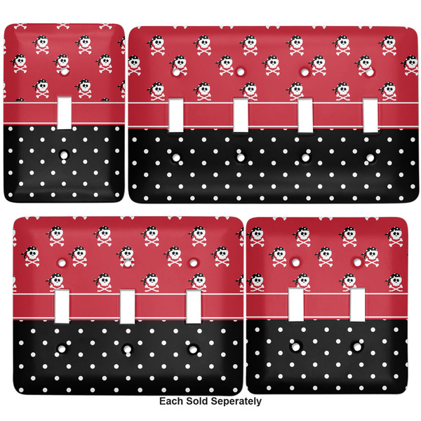 Girl's Pirate & Dots Light Switch Covers all sizes