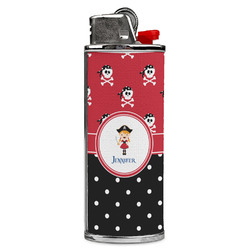 Girl's Pirate & Dots Case for BIC Lighters (Personalized)