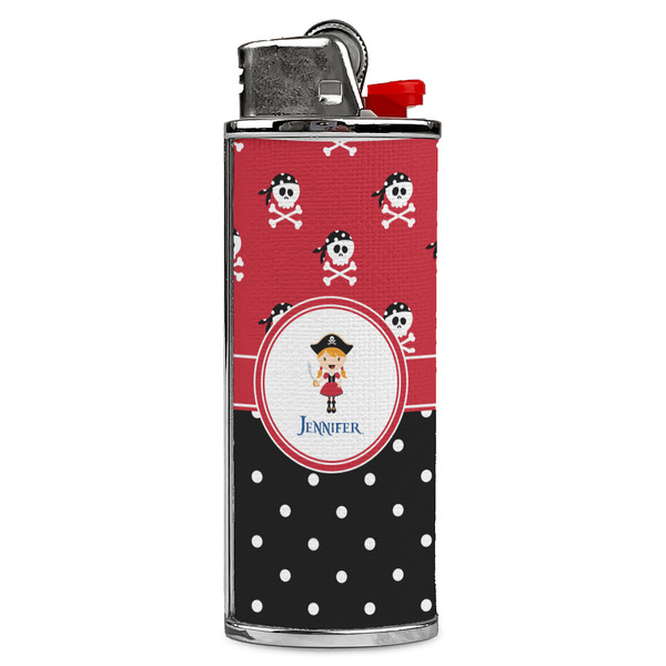 Custom Girl's Pirate & Dots Case for BIC Lighters (Personalized)