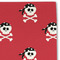 Girl's Pirate & Dots Linen Placemat - DETAIL