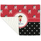 Girl's Pirate & Dots Linen Placemat - Folded Corner (single side)