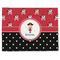 Girl's Pirate & Dots Single-Sided Linen Placemat - Single w/ Name or Text