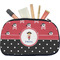 Girl's Pirate & Dots Makeup / Cosmetic Bag - Medium (Personalized)