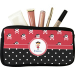 Girl's Pirate & Dots Makeup / Cosmetic Bag (Personalized)