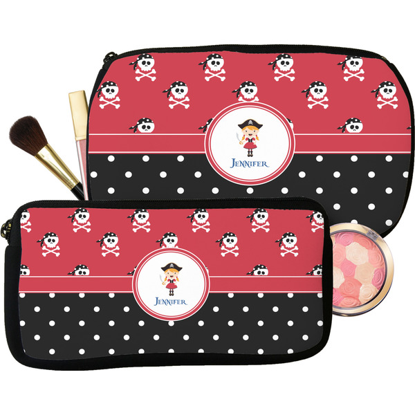 Girl's Pirate & Dots Makeup / Cosmetic Bags (Select Size)