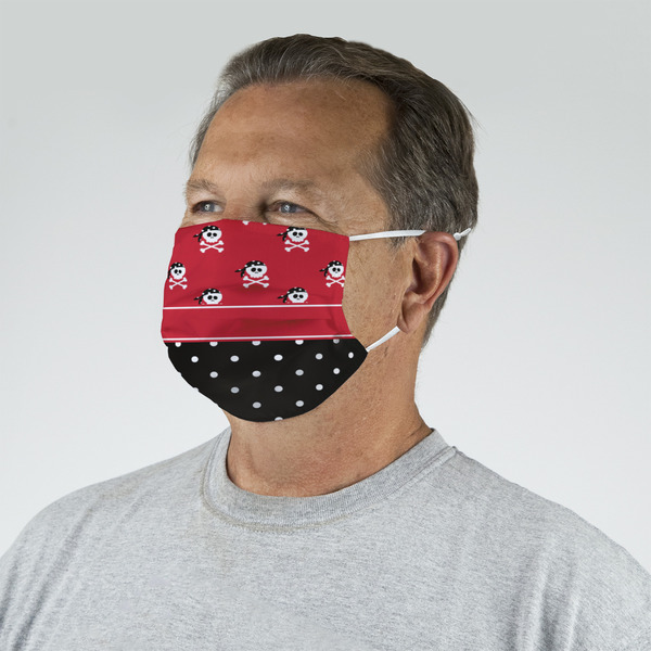 Girl's Pirate & Dots Mask - Quarter View on Guy