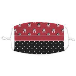 Girl's Pirate & Dots Adult Cloth Face Mask - XLarge