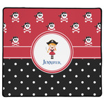 Girl's Pirate & Dots XL Gaming Mouse Pad - 18" x 16" (Personalized)