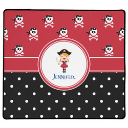 Girl's Pirate & Dots XL Gaming Mouse Pad - 18" x 16" (Personalized)