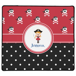 Girl's Pirate & Dots XL Gaming Mouse Pad - 18" x 16" (Personalized)