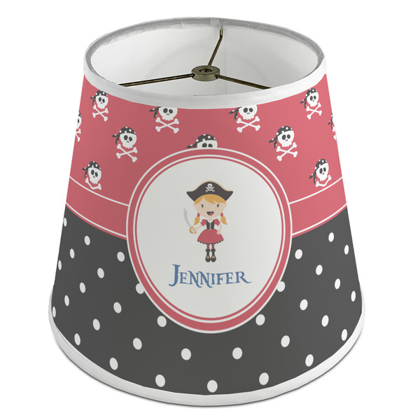 Custom Girl's Pirate & Dots Empire Lamp Shade (Personalized)