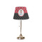 Girl's Pirate & Dots Poly Film Empire Lampshade - On Stand