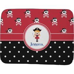Girl's Pirate & Dots Memory Foam Bath Mat - 48"x36" (Personalized)
