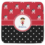 Girl's Pirate & Dots Memory Foam Bath Mat - 48"x48" (Personalized)