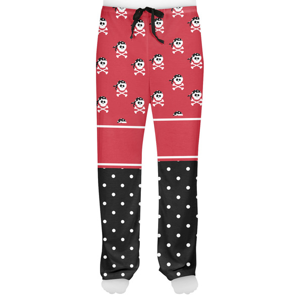 Girl's Pirate & Dots Men's Pjs Front - on model