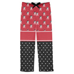 Girl's Pirate & Dots Mens Pajama Pants - M