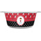 Girl's Pirate & Dots Stainless Steel Dog Bowl - Small (Personalized)