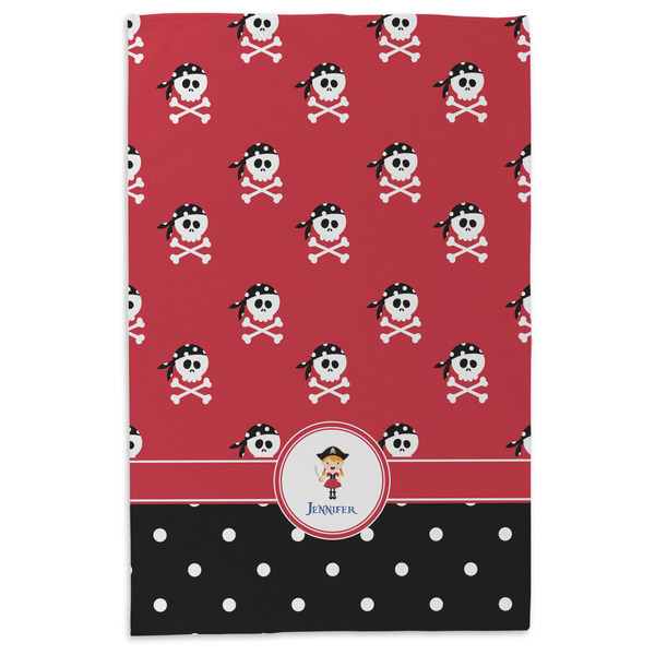 Girl's Pirate & Dots Microfiber Dish Towel - APPROVAL
